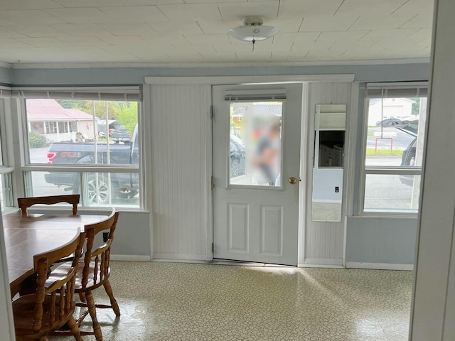 doorway with ornamental molding