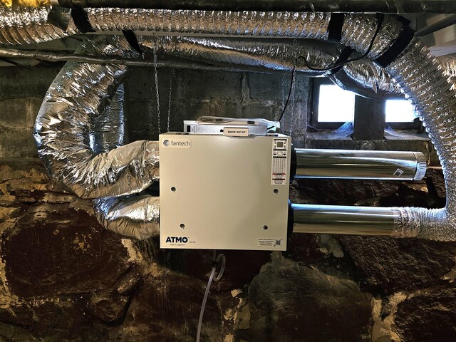interior details featuring water heater