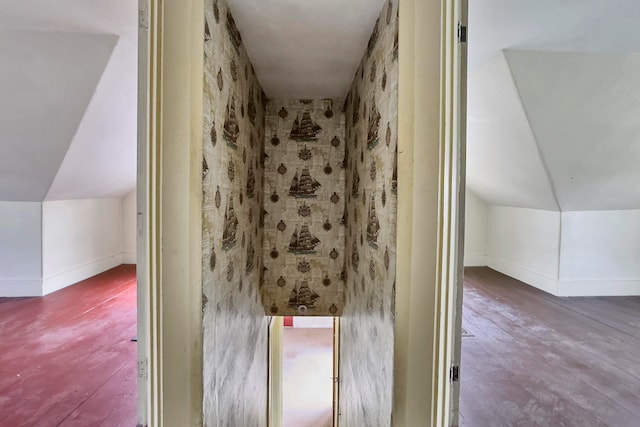 bonus room with lofted ceiling