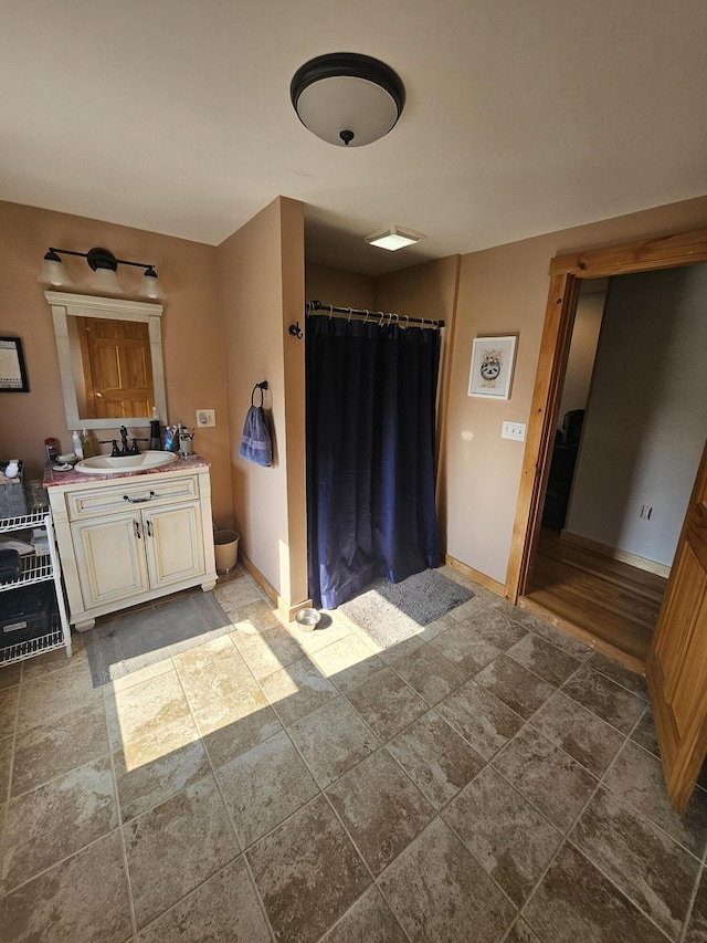 bathroom featuring vanity