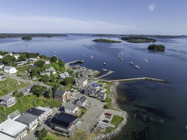 20 Water St Unit 2, Lubec, ME 04652 - aerial overview of property's location with a large body of water