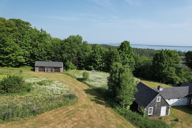 38 Kingsbury Ln, Perry, ME 04667 - view of subject property with a heavily wooded area