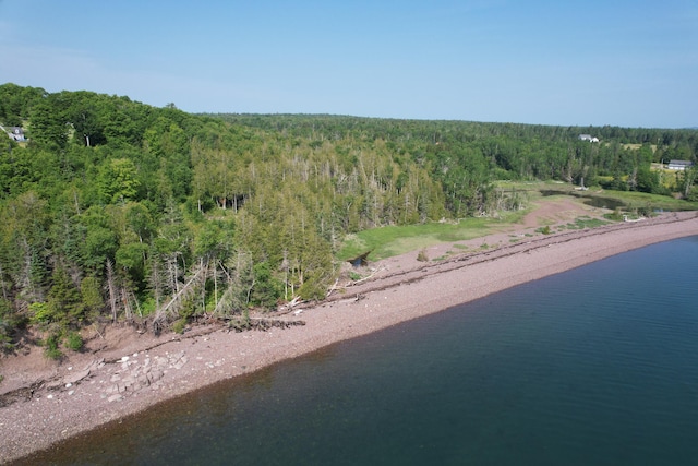 38 Kingsbury Ln, Perry, ME 04667 - view of property location featuring a forest and a nearby body of water