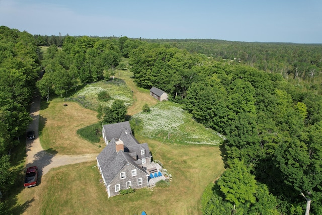 38 Kingsbury Ln, Perry, ME 04667 - aerial view of property's location featuring a heavily wooded area
