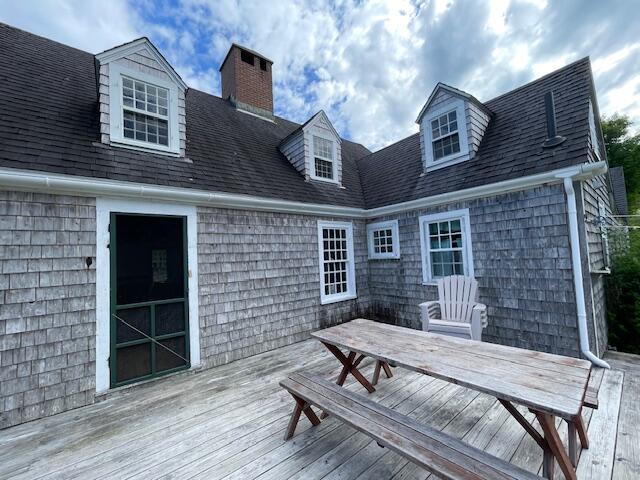 38 Kingsbury Ln, Perry, ME 04667 - deck with outdoor dining space