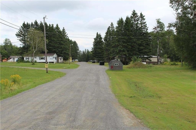 view of road