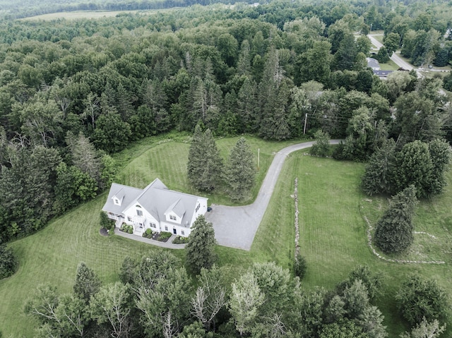 drone / aerial view featuring a rural view