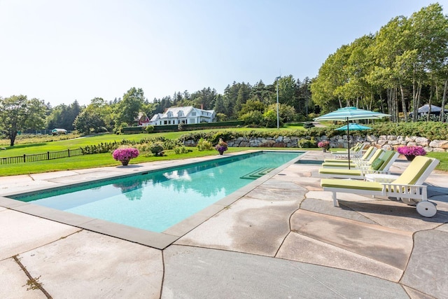 view of swimming pool