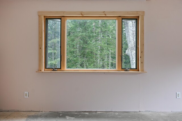 spare room with a wealth of natural light