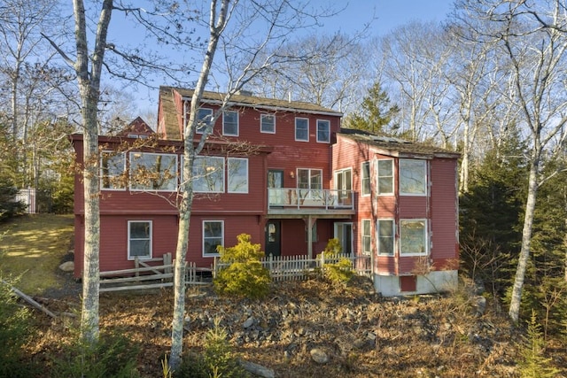 view of rear view of property