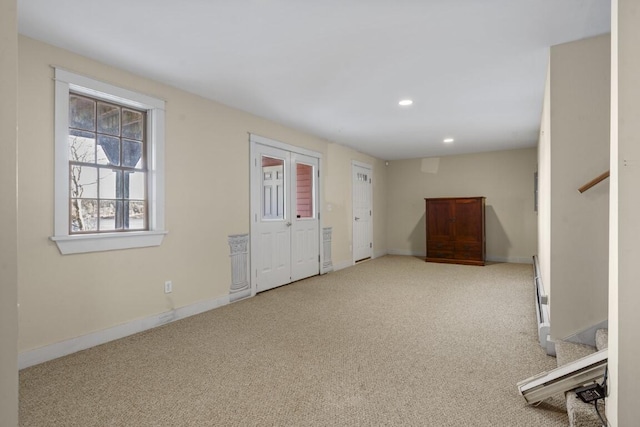 view of carpeted empty room