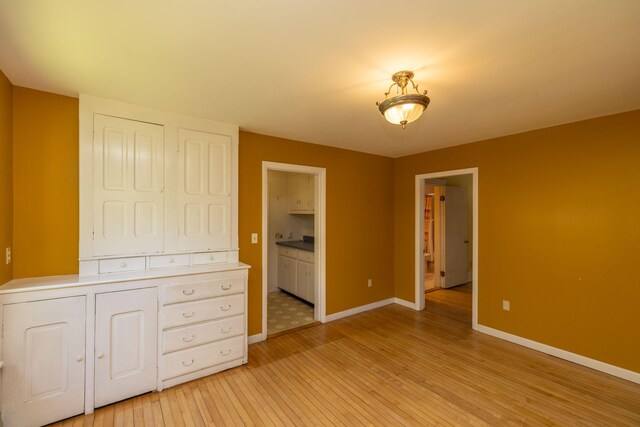 interior space featuring light hardwood / wood-style flooring