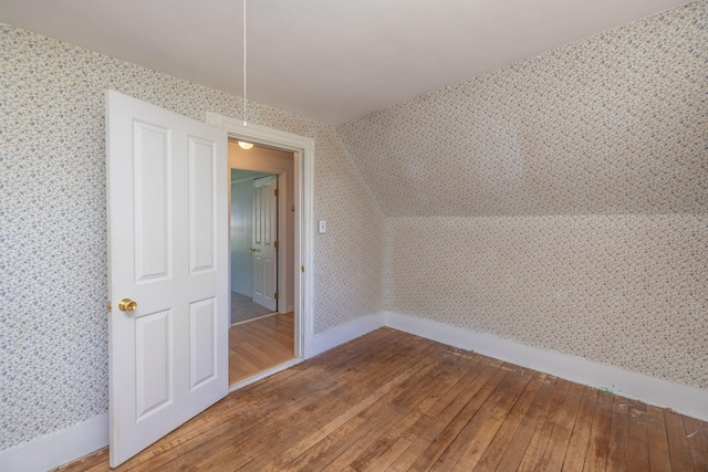 bonus room featuring hardwood / wood-style flooring