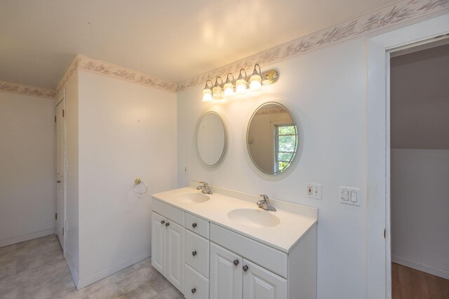 bathroom featuring vanity