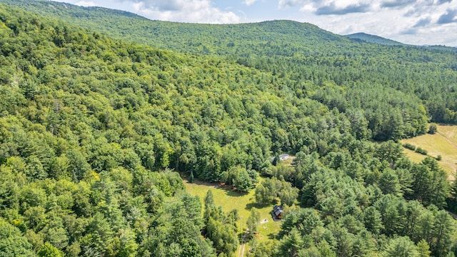 aerial view featuring a mountain view