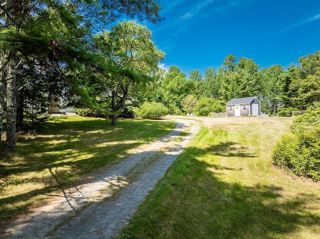 view of street featuring driveway