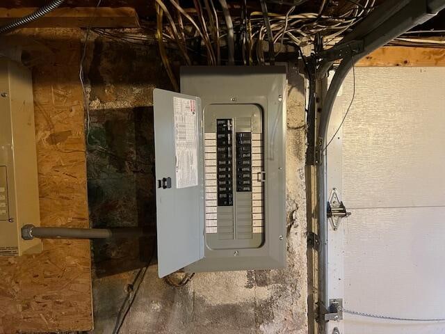 utility room featuring electric panel