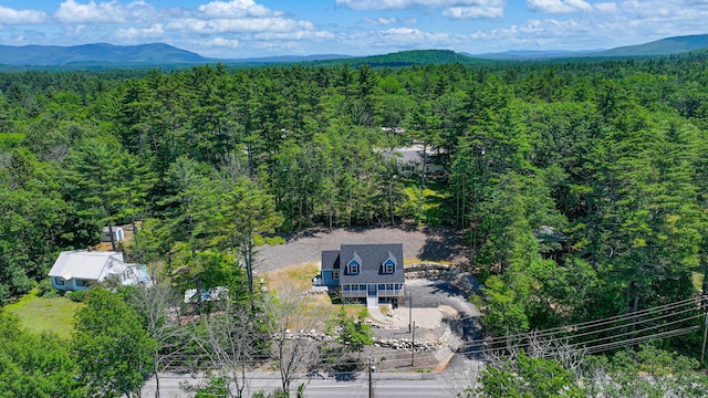 363 Main St, Fryeburg, ME 04037 - view from above of property with a heavily wooded area