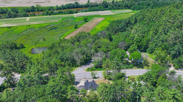 363 Main St, Fryeburg, ME 04037 - aerial view of property and surrounding area with rural landscape