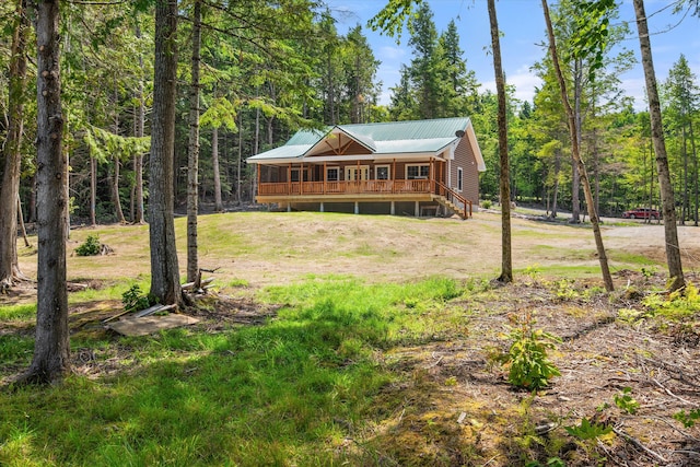 exterior space featuring a porch