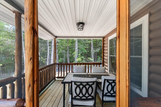 sunroom / solarium featuring a wealth of natural light