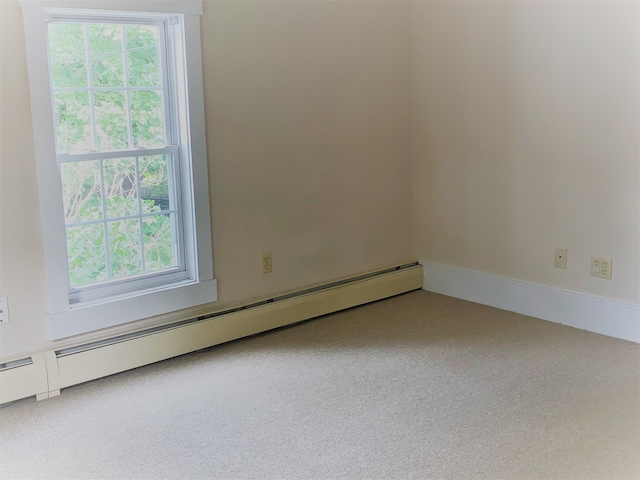 27 Wesley St, Bath, ME 04530 - unfurnished room with baseboard heating and plenty of natural light