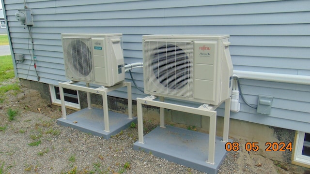 exterior details featuring ac unit