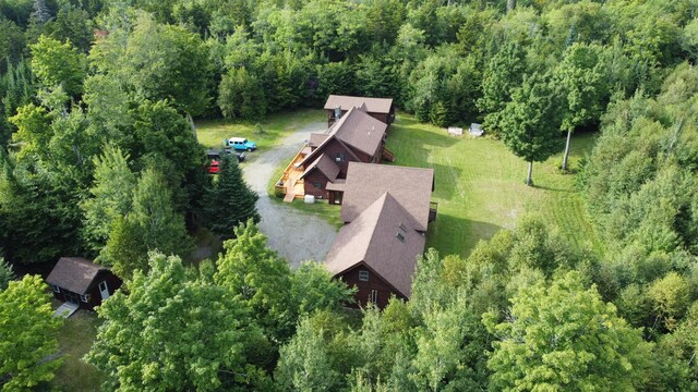 61 Sawyer Pond Highlands, Greenville, ME 04441 - drone / aerial view with a view of trees