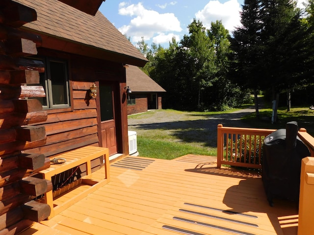 61 Sawyer Pond Highlands, Greenville, ME 04441 - deck featuring a lawn