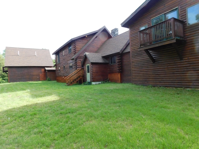 61 Sawyer Pond Highlands, Greenville, ME 04441 - view of yard with a balcony