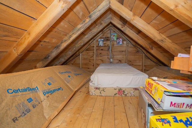 view of attic