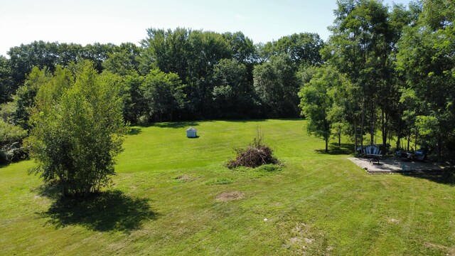 exterior space with a rural view