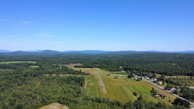 aerial view featuring a mountain view