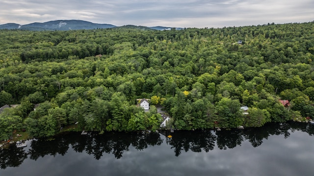 aerial view featuring a mountain view