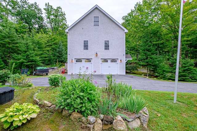 view of home's exterior featuring a garage