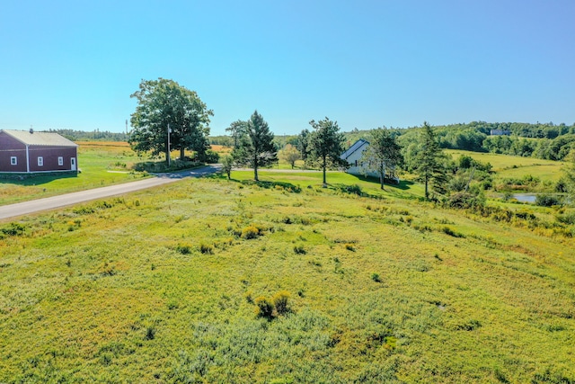 view of yard featuring a rural view