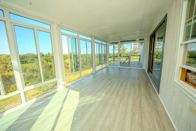 view of sunroom