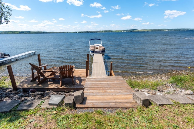 803 Lake Shore Rd, Madawaska, ME 04773 - view of dock with a water view