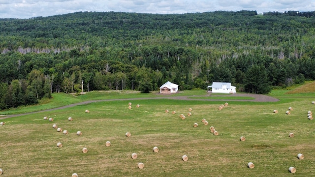 524A Ridge Rd, Oakfield, ME 04780 - drone / aerial view with a view of trees
