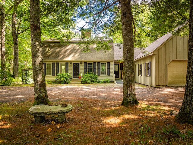 ranch-style home with a garage