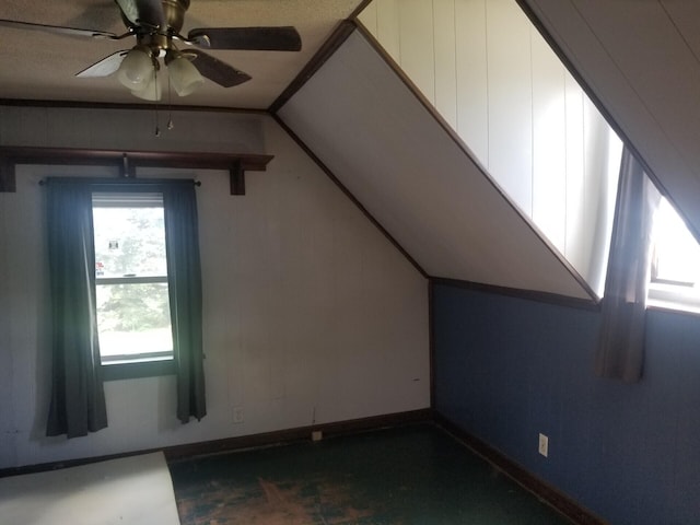 381 Caribou Rd, Presque Isle, ME 04769 - bonus room with a ceiling fan and lofted ceiling