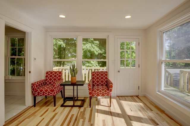 view of sunroom