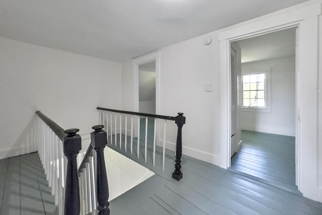 hallway featuring hardwood / wood-style floors