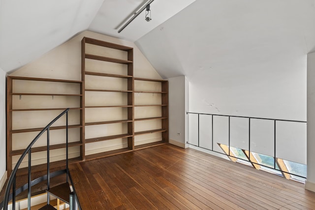 4 Wilson St, Topsham, ME 04086 - additional living space with hardwood / wood-style flooring and lofted ceiling