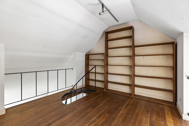 4 Wilson St, Topsham, ME 04086 - additional living space with wood-type flooring and vaulted ceiling
