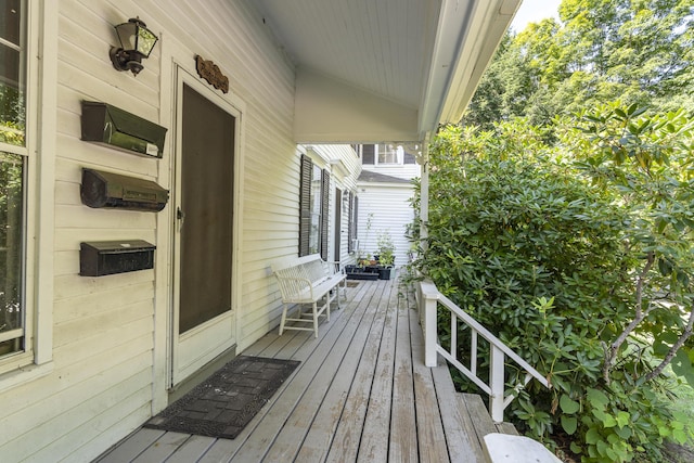 4 Wilson St, Topsham, ME 04086 - view of wooden porch