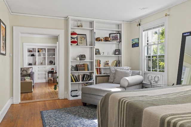 4 Wilson St, Topsham, ME 04086 - bedroom featuring hardwood / wood-style floors and ornamental molding