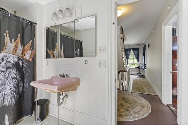 4 Wilson St, Topsham, ME 04086 - bathroom featuring baseboards and a sink