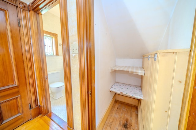 interior space with light wood-type flooring