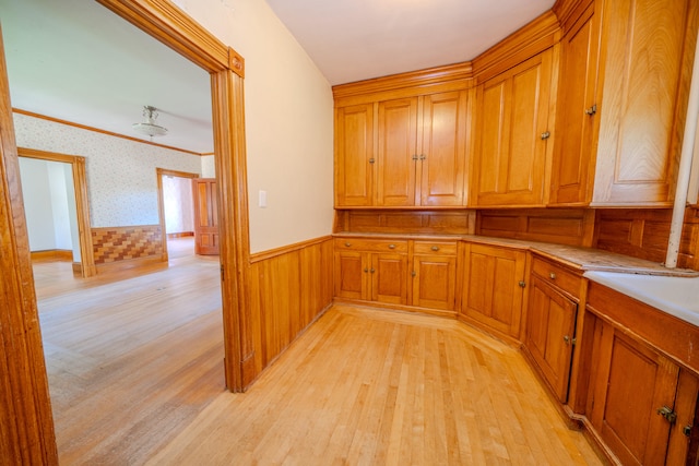 kitchen featuring light hardwood / wood-style flooring